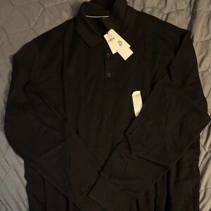 Brand new Banana Republic Men's Long Sleeve Black Polo